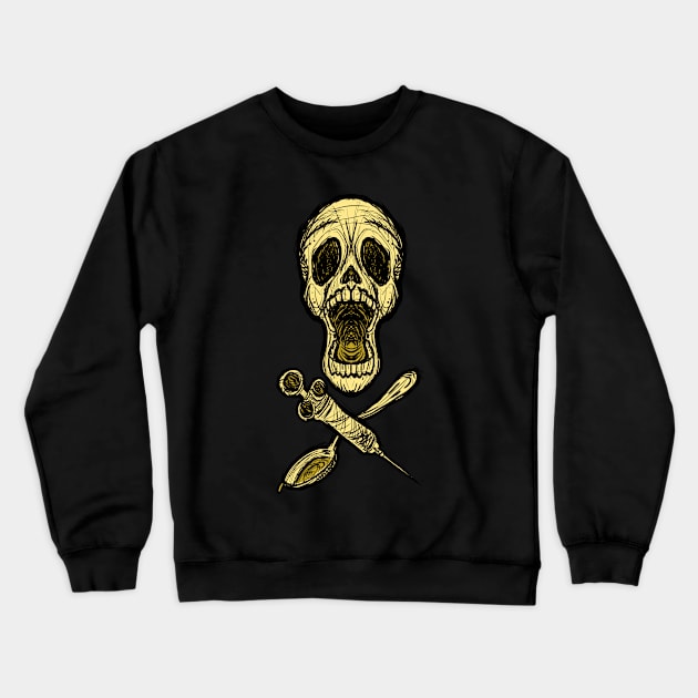 Heroin Kills Crewneck Sweatshirt by LarsBeelzebub